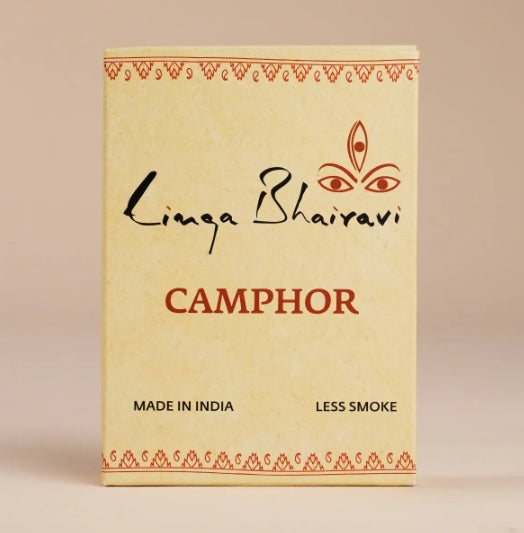 【Isha Life】林伽拜拉維女神純淨樟腦錠（Linga Bhairavi Camphor）｜低煙少殘渣・神聖供火・空間正向能量