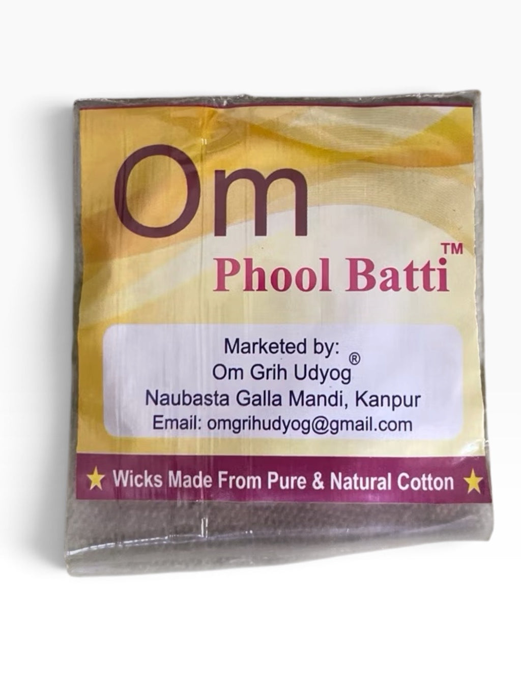 【Shubh Kart / Om】印度原裝 天然純棉油燈專用燈芯