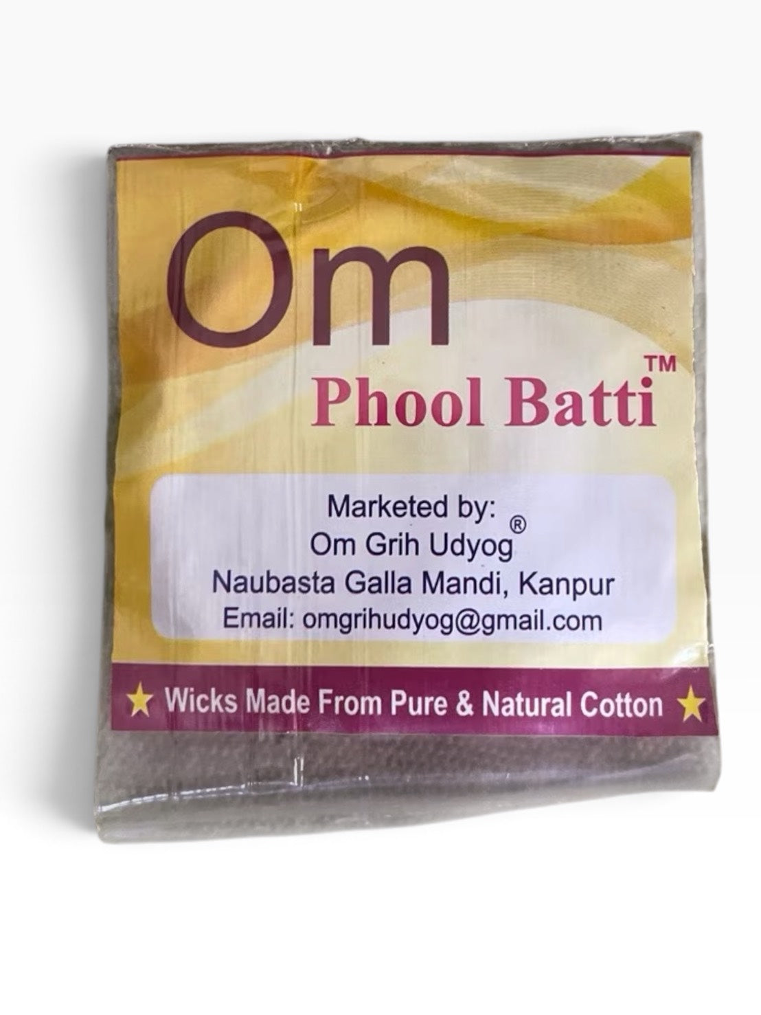 【Shubh Kart / Om】印度原裝 天然純棉油燈專用燈芯
