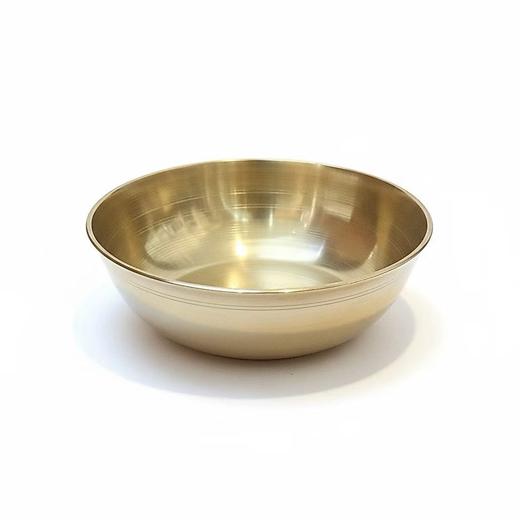【傳統工藝】純黃銅 Puja 小碗（直徑6.2cm)
