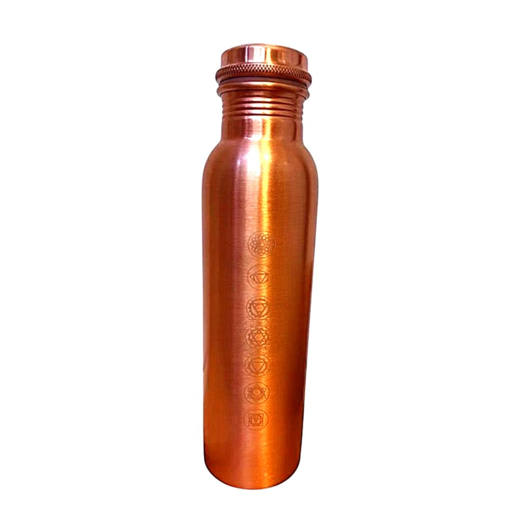 七脈輪能量平衡｜純紅銅提把隨身壺1000ml（經典平蓋款 / 便攜提把款）