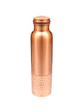 【雙重工藝・典雅拼接】素面×錘紋雙質感純銅水壺100ml（經典平蓋款）